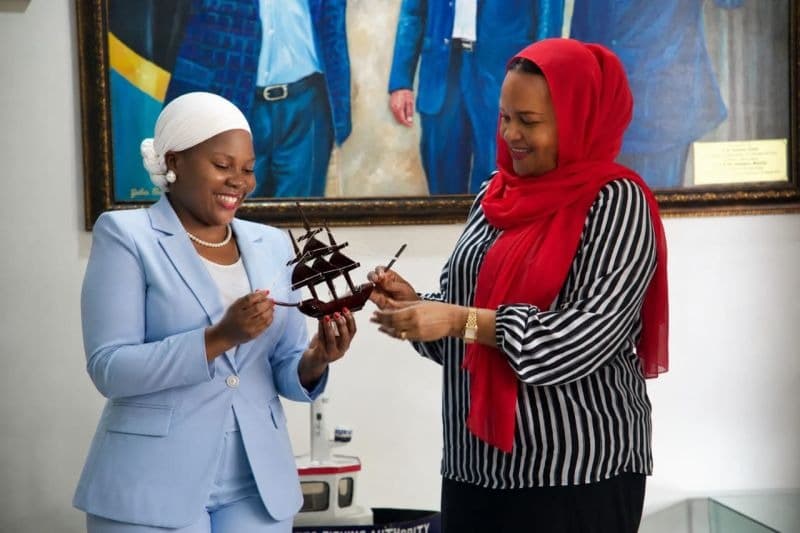 With Hon. Mariam Mwinyi